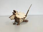 Kragenechse 3D Laser Cut Modell